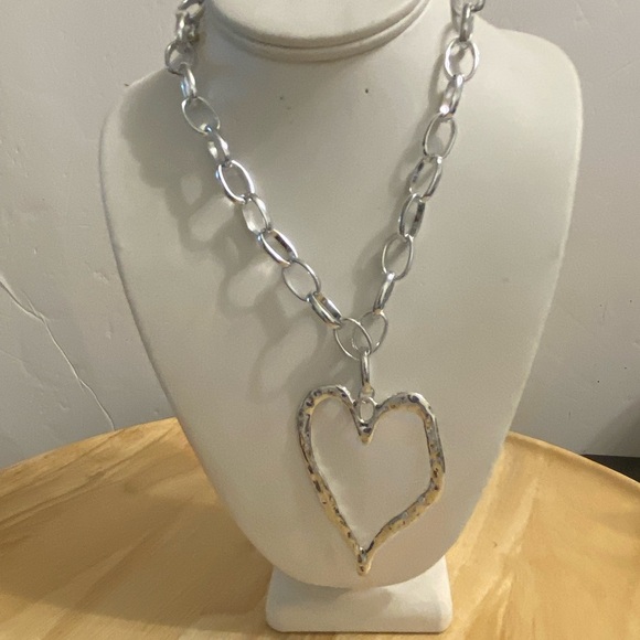 Silver Heart Pendant Necklace - Picture 7 of 16